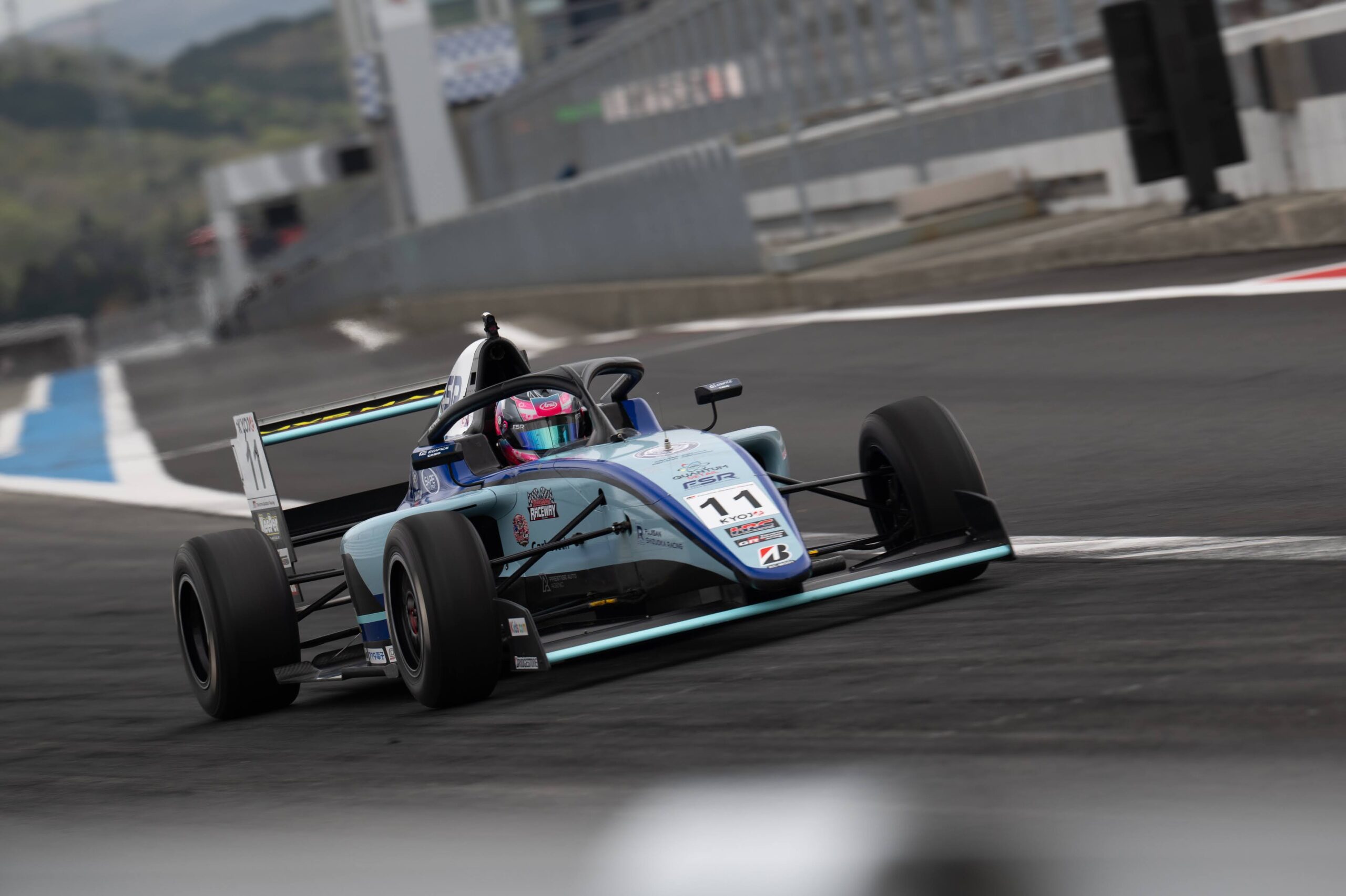 Paige Raddatz car #11 on track at Fuji Speedway — 2026 KYOJO CUP qualifying