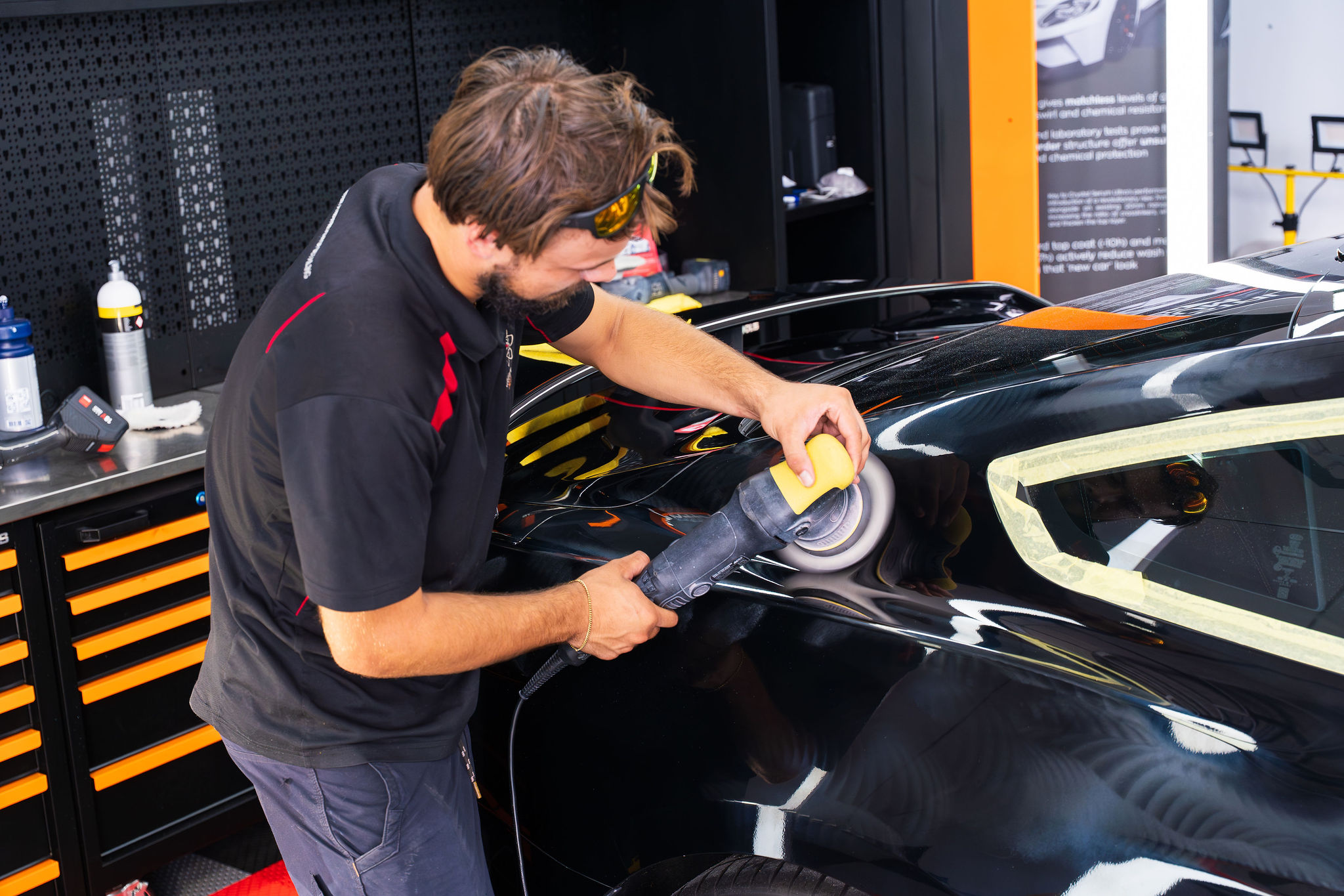 Machine paint correction at Quantum Detail